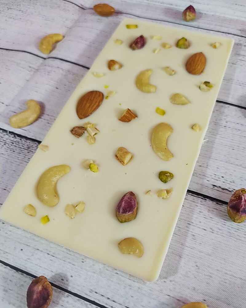 White Chocolate with Nuts