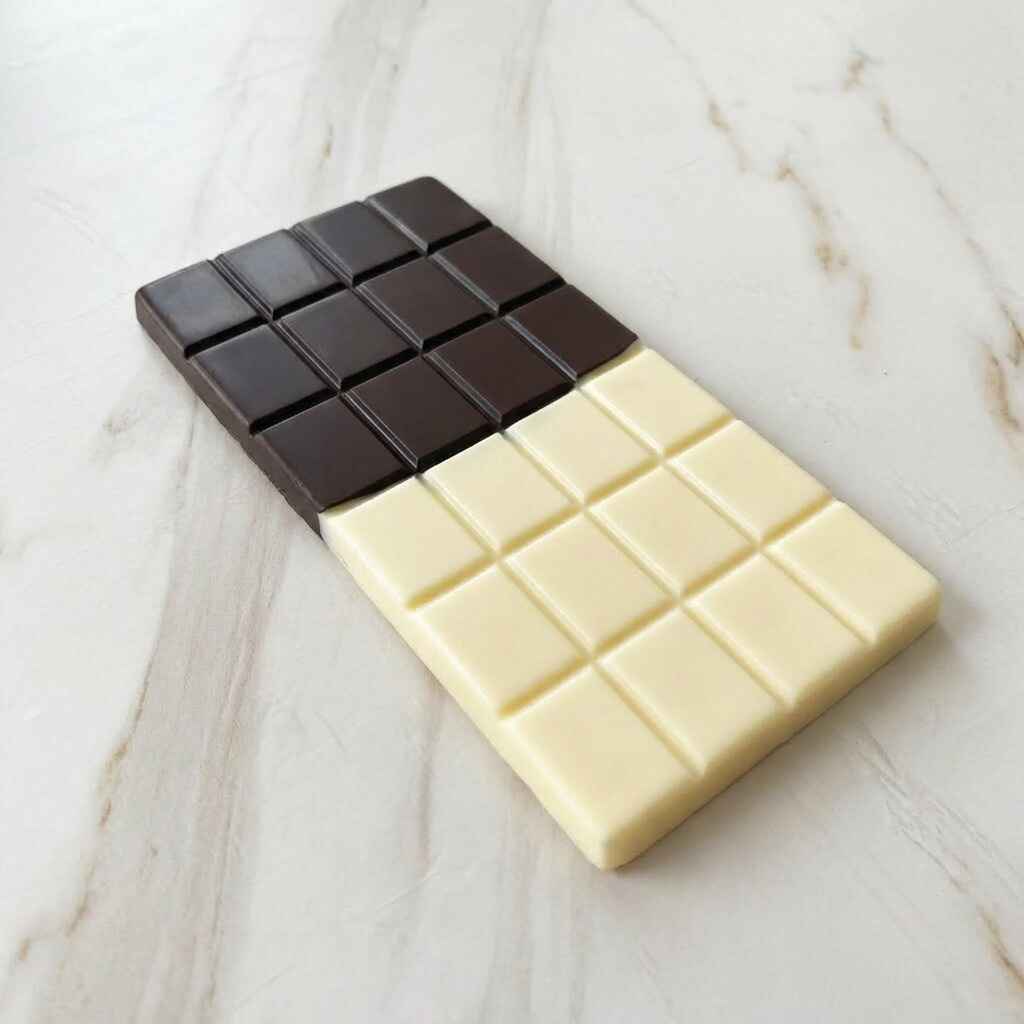Plain White and Dark Chocolate Image